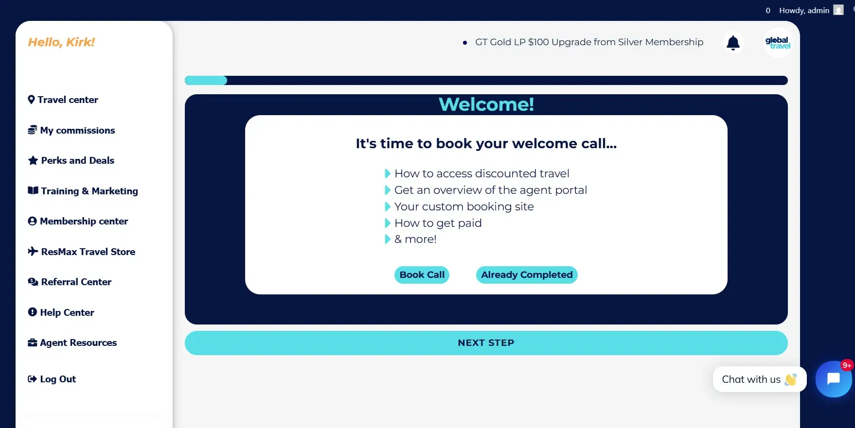 GlobalTravel.com - Agent Only Website website preview